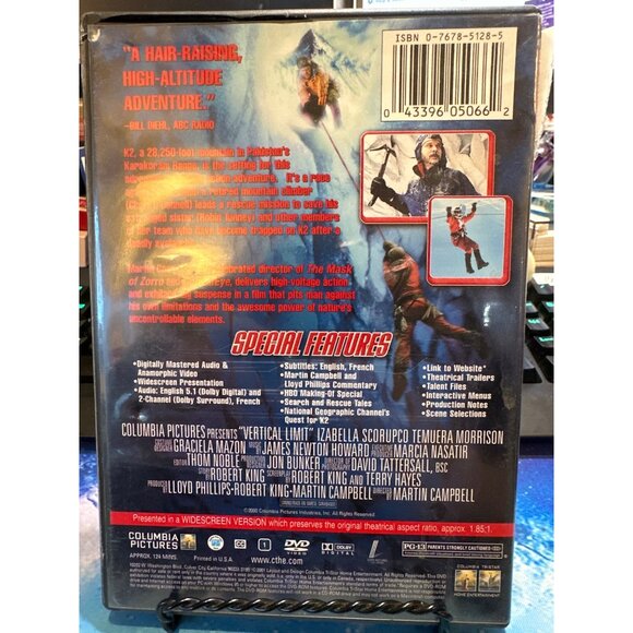 Vertical Limit Special Edition Widescreen DVD PG13 2000 - Picture 2 of 4